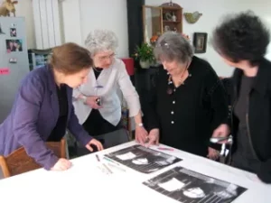 Prix Jean Vigo 2009 - Charlotte Garson, Véronique Godard, Luce Vigo, Agnès Wildenstein à la signature des diplômes...