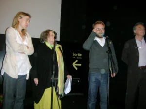 Prix Jean Vigo 2010 - Valéria Bruni Tedeschi, Luce Vigo, Nicolas Pariser (lauréat), Gérard Vaugeois